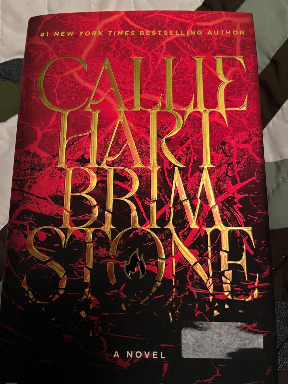 Callie Hart Brimstone Hardcover Novel - Red & Gold Cover